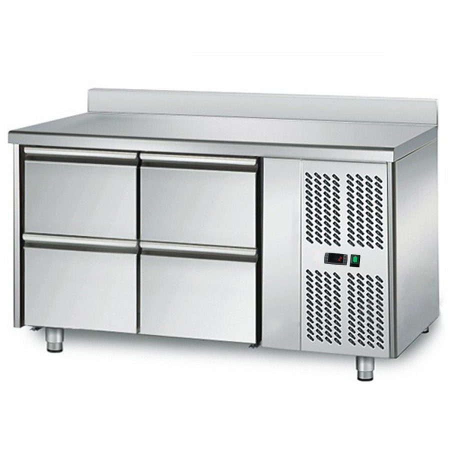 table-refrigeree-700-4-tiroirs-adossee Table réfrigérée 700 / 4 tiroirs adossés