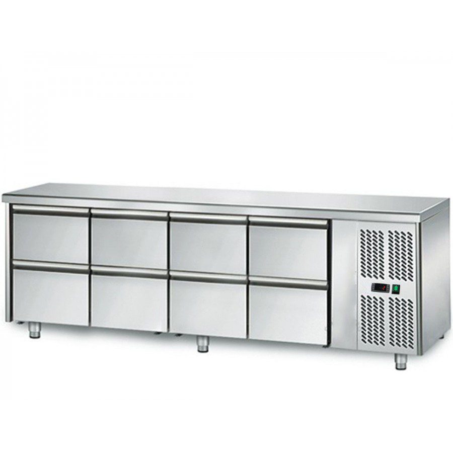table-refrigeree-700-8-tiroirs Table réfrigérée 700 / 8 tiroirs