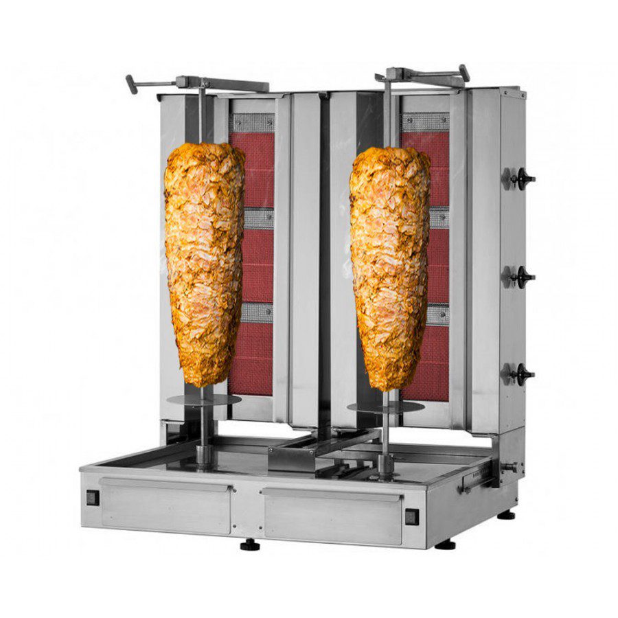 machine-kebab-3-3-bruleurs Machine à kebab 3 + 3 brûleurs