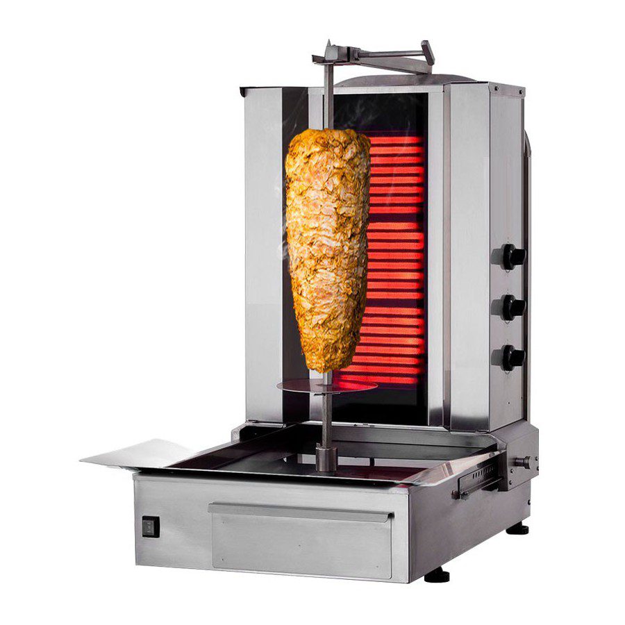 machine-kebab-3-feux-electriques Machine à kebab 3 feux électriques